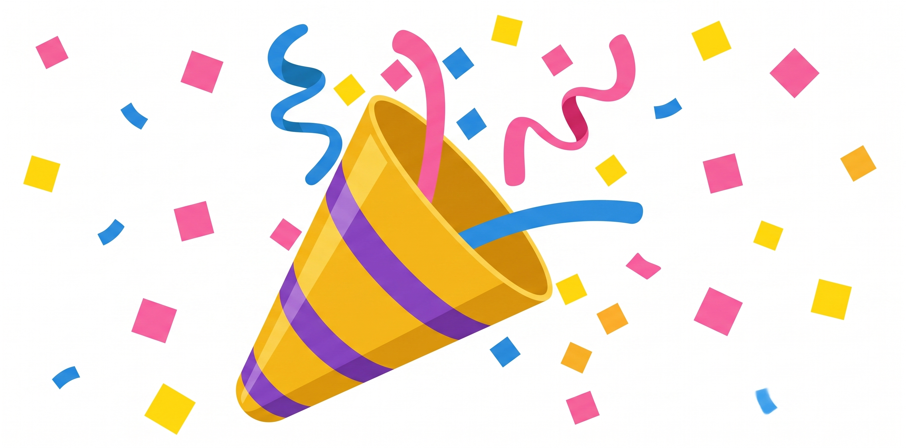 Celebratory confetti illustration